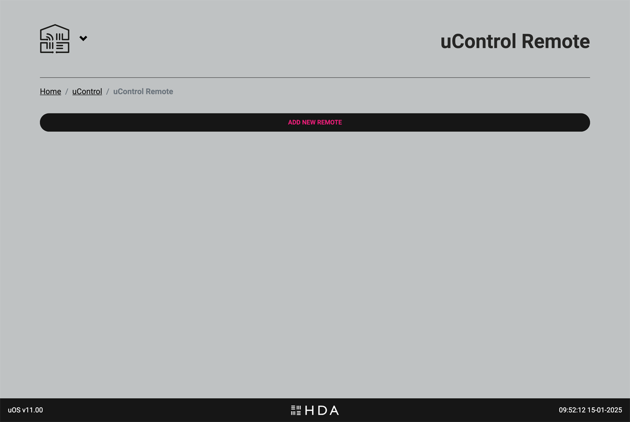 uOS uControl Remote